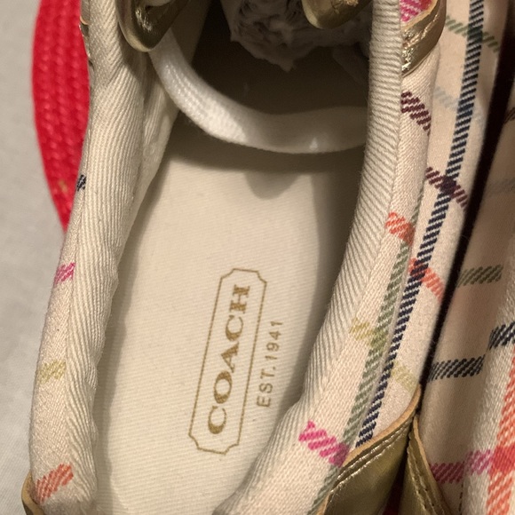 COACH Barrett TAT/MET sneakers size: 6B, NEW! These beauties are perfect! - Picture 9 of 10